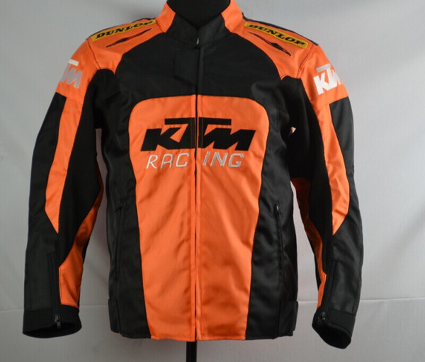 New KTM motorcycle back support Racing jacket oxford clothes motorbike jacket big size with protective gear size M to XXXL