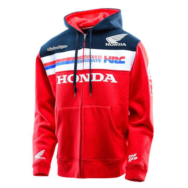 New Men Women MOTO GP For Honda HRC Racing Zipper Hooded Hoodie Fashion Men Jacket Free Shipping