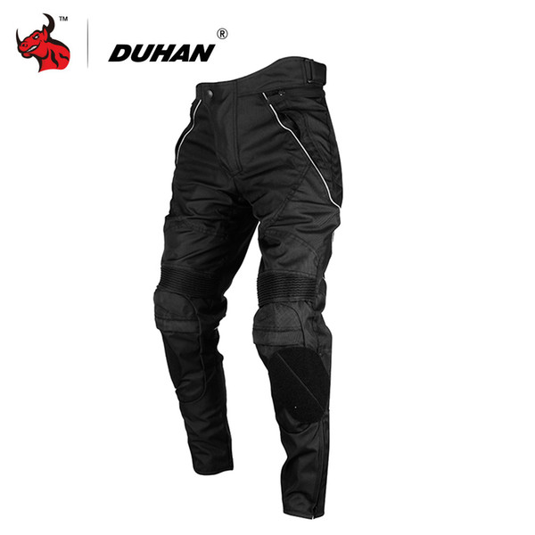 Protective Gears DUHAN Motorcycle Men Motocross Pants Windproof Motorcycle Trousers Motocross Riding Pants With Removable Protector Guards