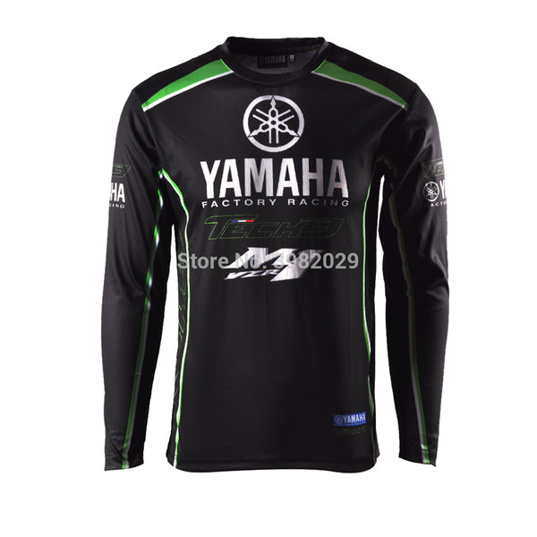 2018 New Racing Clothes for Yamaha Black Long Sleeve Jersey Moto GP T-shirt Racing Wear