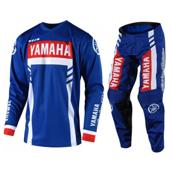 2019 Latest for yamaha/Husqvarna Husky Style Motocross Jersey + Pants Combos ATV BMX DH MX Moto Suit Dirt Bike Combo Set J