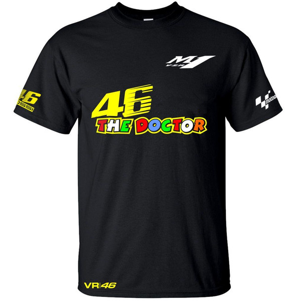 2018 VR 46 Moto GP The Doctor Riding Wicking T-Shirts Men's Quick-drying T-Shirt motorcycle racing sports jersey Tops