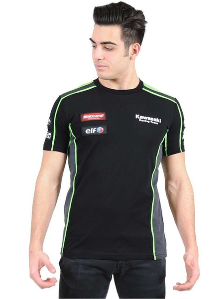 Free shipping 2018 MOTO GP Racing Team WSBK Panel T-shirt Black Racing Men's T-shirt H