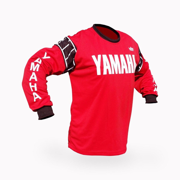 Vintage Style Red for Yamaha Motocross Jersey MX Enduro motorcycle cycling jersey dh mtb mx Off Road Mountain moto bike