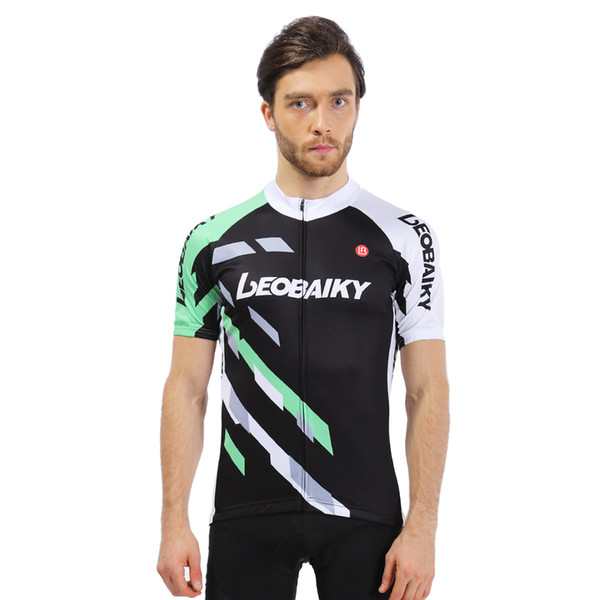 LEOBAIKY Brand Bicycle clothing jacket for men Any Styles short sleeves major Cycling Jersey Quick Dry Breathable T shirts 3D zipper