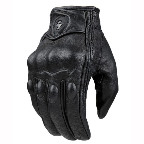 Motorcycle Gloves Real Leather Full Finger women&men Luvas Guantes Motorbike Protective Gears Racing Glove LD