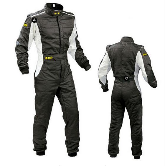 2017 New Arrival OMP Karting Suit Car Motorcycle Racing Club Exercise Clothing Overalls Stig Suit Two Layer Waterproof