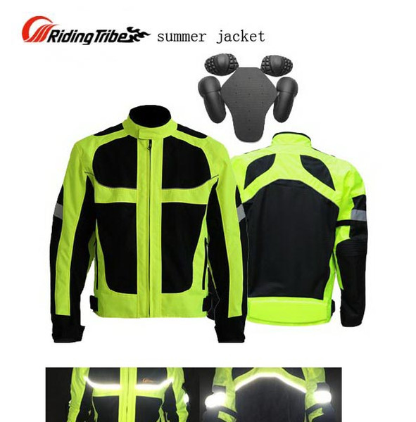 2016 men's summer fluorescein motorcycle riding jacket, Riding-Tribe Lucifer Yellow clothes motorcycle racing suits drop resistance