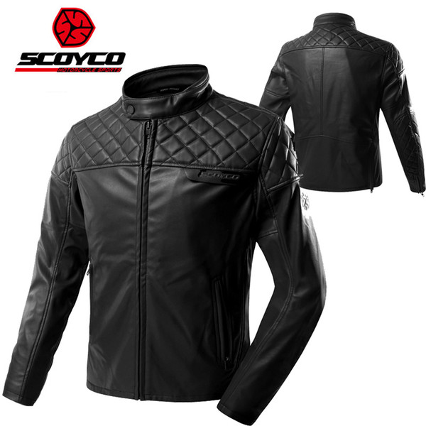 2017 Winter New SCOYCO motorcycle jacket windproof anti dropping casual motorbike suit jackets made of super fiber leather PU