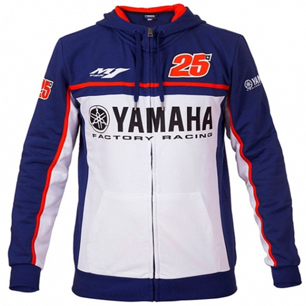 Wholesale 25 Moto GP Team Hoodie for Yamaha M1 Factory Racing Team Jackets Motorcycle Adult Hoodie Outdoor sports Sweatshirt