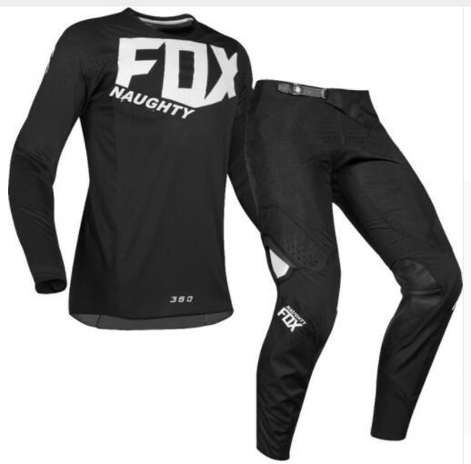Free Shipping 2017 NAUGHTY FOX 360 blue Flight Pant/Jersey MX Motocross Dirt Bike ATV Gear Offroad Downhill RACING JESEY