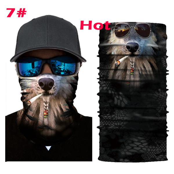 Outdoor 3d Magic Headband Death Knight Pirate Scarf Skull Skeleton Ghost Ski Cycling Headwear Headband Motorcycle Neck Bandana 3D Face Mask