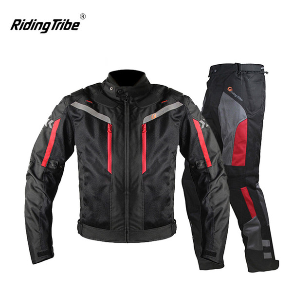 Riding Tribe Motorcycle Jacket Men Breathable Motorcycle Pants Moto Jacket Windproof Motorbike Cruiser Touring Clothing Raincoat