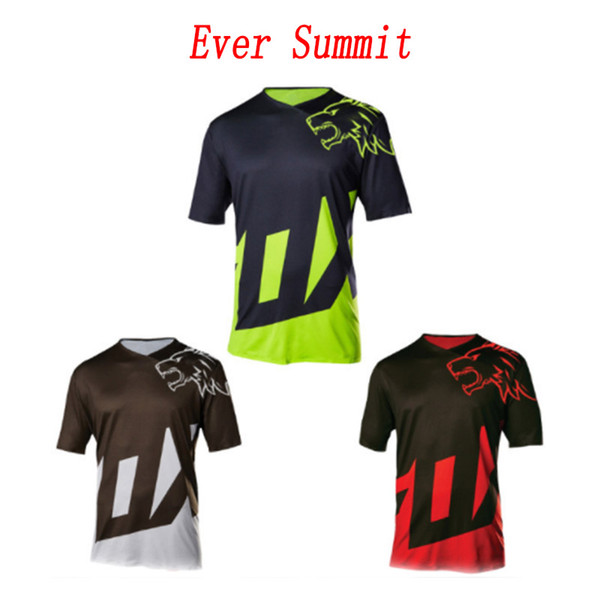 2019 hot selling Cycling clothing suit outdoor mountain cross country motorcycle mountain bike riding suit men's short T shirt jerseys