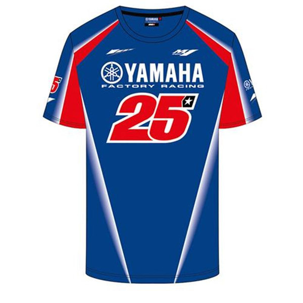 2018 MOTO GP Maverick Vinales 25 for Yamaha factory motorcycle team racing T-shirt quick-drying clothes