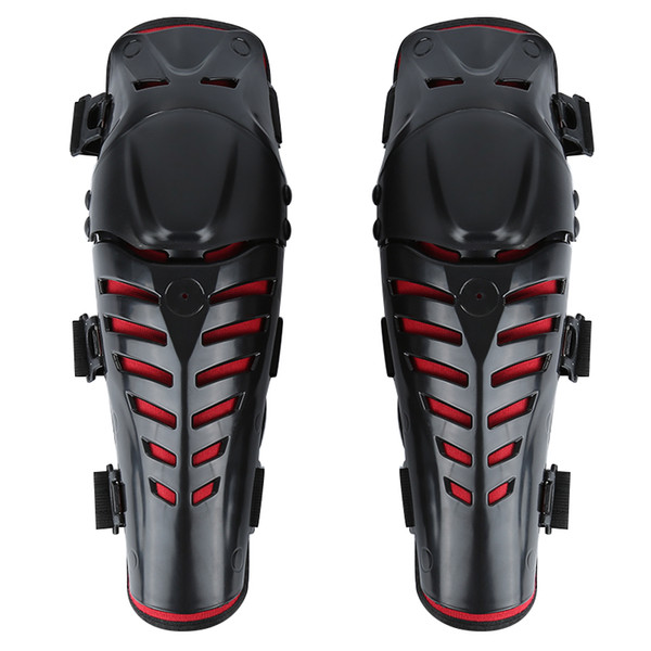 High quality Motorcycle Racing Motocross Rider Knee Pads Kneepad Protector Guard Mechanical Protective Gear Black/Red