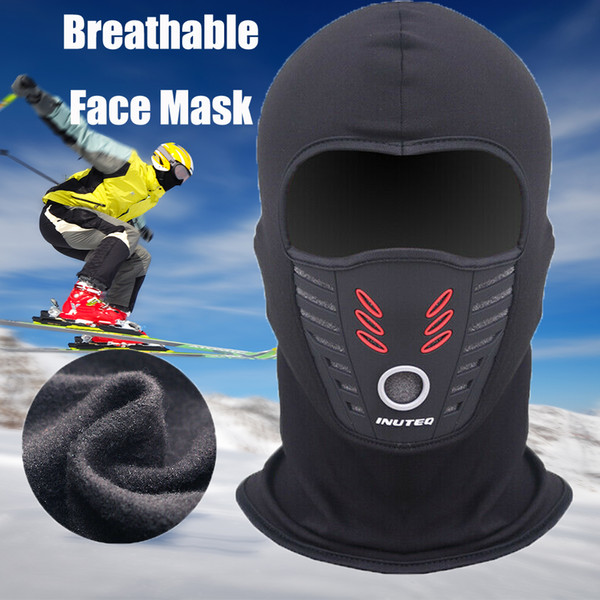 Mens Winter Warm Fleece Thermal Motorcycle Breathable Face Mask