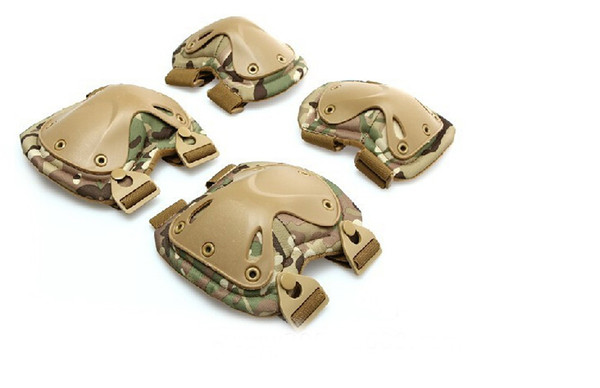 Tactical Combat Transformers knee and elbow protector pads set for Airsoft Paintball Hunting Camouflage Multicam CP ACU