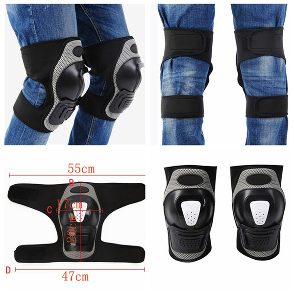 1pair Adjustable Kneepads Support protector Brace Protective Gear Safety Guard Strap For motorcycles Cycling bike skateboard GGA175 10sets