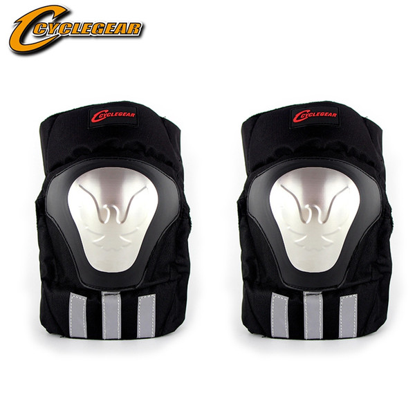 Motorcycle Stainless Steel Elbow & Knee Pads Protectors Guards Motocross Equipment Knee Protection Gear Cyclegear Brand K13