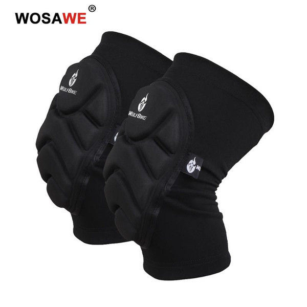 WOSAWE Motorcycle Knee Pads Cycling Goalkeeper Football Volleyball EVA Sponge Sports Knee Guards Support Bike Protector