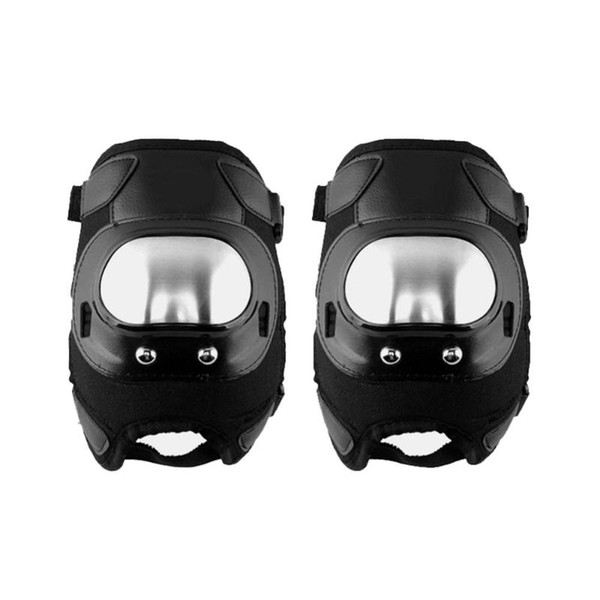 Motorcycle Stainless Steel Anti-fall Short Elbow Knee Pads Shin Guards Protective Gear Riding Off-Road Motocross Outdoor Sport