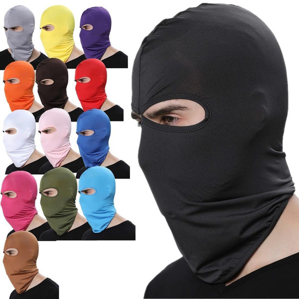 11 COLORS Outdoor Balaclavas Sports Neck Face Mask Ski Snowboard Wind Cap Police Cycling Motorcycle Masks Motorcycle Armor GGA722 120PCS