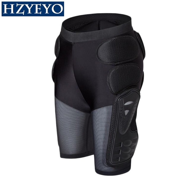 HZYEYO Breathable Motocross Knee Protector Motorcycle Armor Shorts Skating Extreme Sport Protective Gear Hip Pad Pants P-01