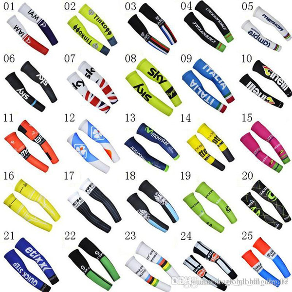 High quality Tour DE France team Protective sleeve cuff High elastic permeability Quick Dry Arm set H01