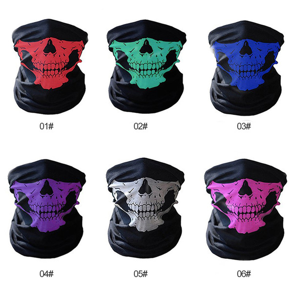 Winter 3D Skull Sport Mask Neck Warm Full Face Mask Windproof Bicycle Cycling Mask Ski Snowboard Outdoor Dustproof Masks