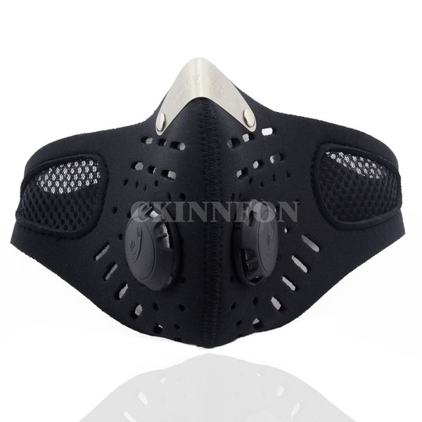 DHL 20PCS New Arrivals 2017 Motorcycle Ski Anti-pollution Mask Sport Mouth-muffle Dustproof With Filter