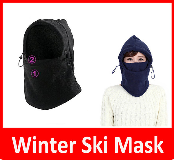 2016 THICKER Layer Warm Full Face Cover Black Thermal Balaclava Hood Outdoor Swat Ski Winter Windproof Face Mask Hat Sport Mask