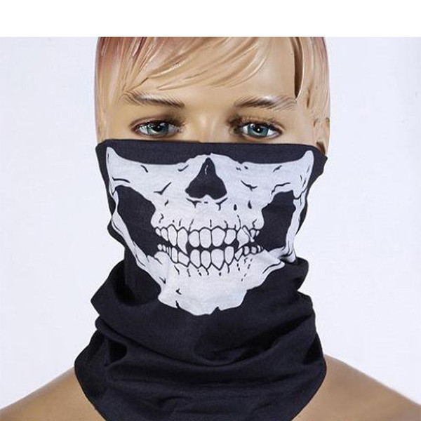 Multi-function face Cool Skull Design party masks scarf Adults Multi color Sport Motorcycle Biker Scarf Half Face Mask Sport Headband masks