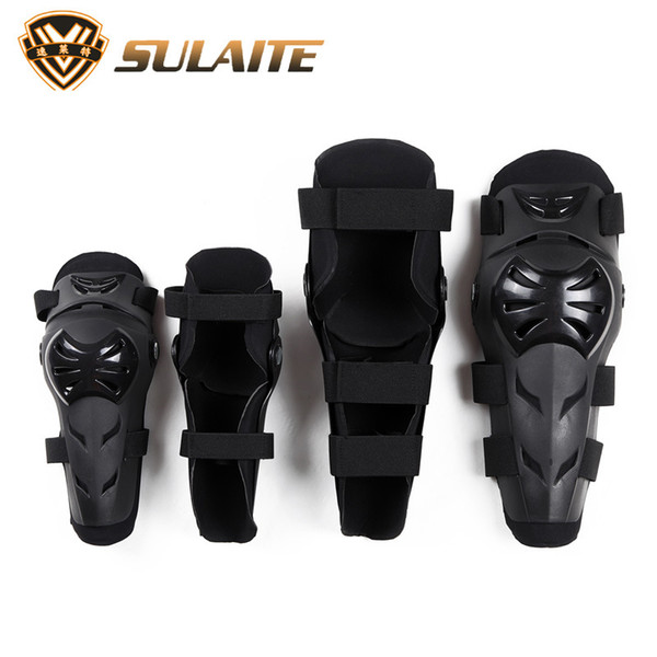 4pcs Sulaite Men's Motorcycle Kneepads & Elbow pads skating Skiing Protective Gears Moto protectors sports protection 1 set