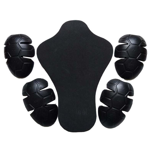 5PCs /set Motorcycle jacket suit soft armor kit Motorbike overalls hockey gear moto racing jacket protective gear Elbow back support