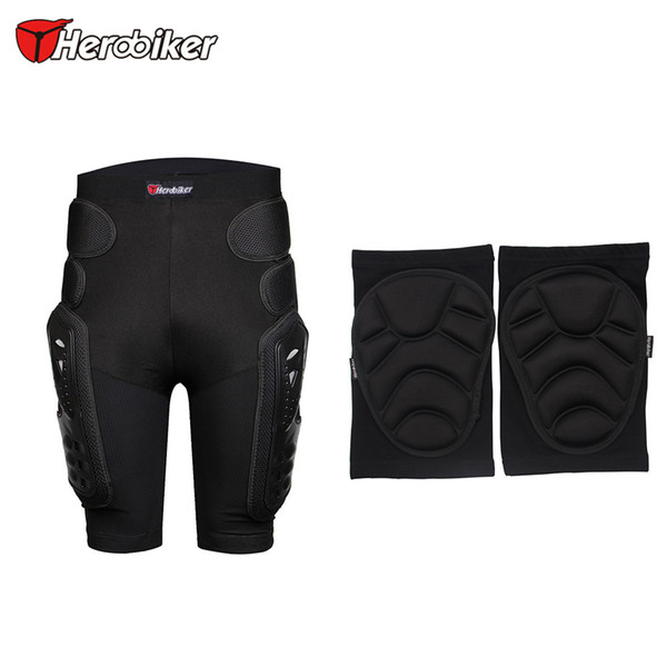 Herobiker Motorcycle Shorts Hip Protector Motorcycle Armor Pants Motocross Protection Riding Racing Equipment Gear & Knee Guards