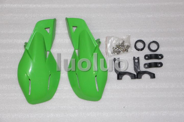 Bike ATV MX Motocross Motorcycle Hand Guards Uniko Green Handguards Universal Mount Kit KAWASAKI KX KXF KLX 125 250 450