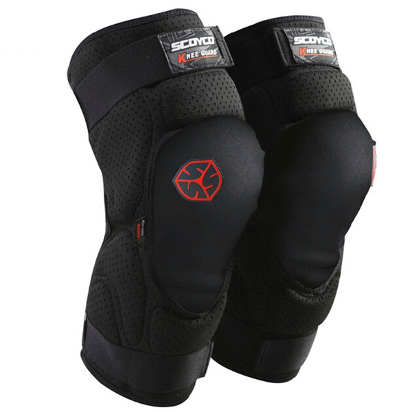 SCOYCO 2 pieces adjustable knee protector CE approval knee guard common use 2 sizes moto sports Pads protective gear