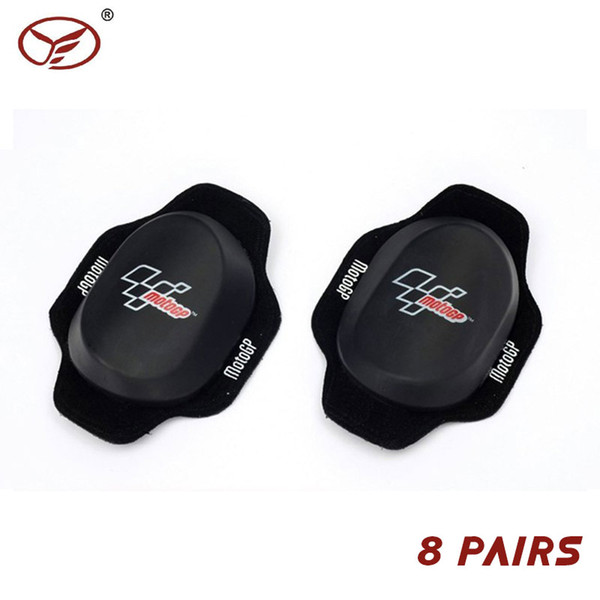 2017 GP Motorcycle Knee Sliders REPLACEMENT RACE ONE SIZE BLACK 8 PAIRS Waterproof Hit resistant