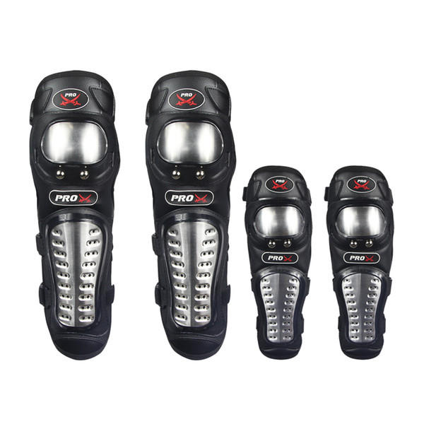 Fashion New Desigen Outdoor Racing Armor Stainless Steel Motorcycle Protective Knee Pads Motocross Protect Knee Elbow Gear Free Shipping