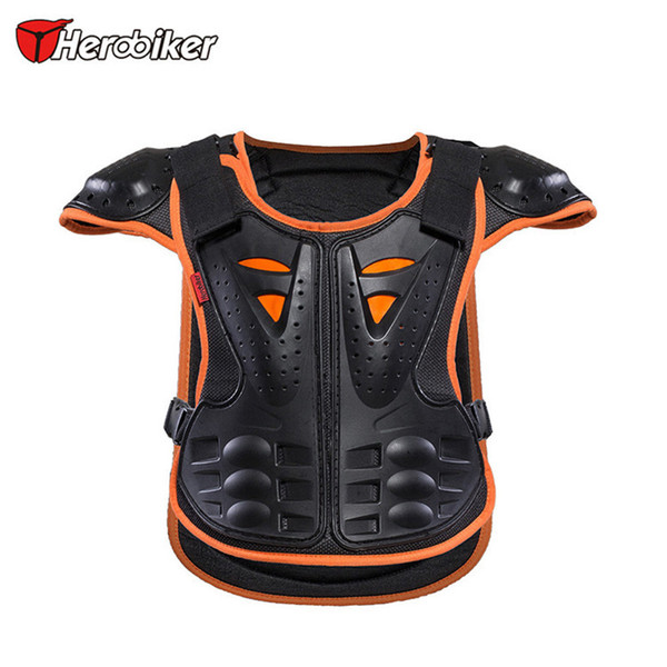HEROBIKER Outdoor Sports Children Armor Vest Suitable for 4-12 Ages Kids Protective Gear Body Armor Moto Chest Protector Guards