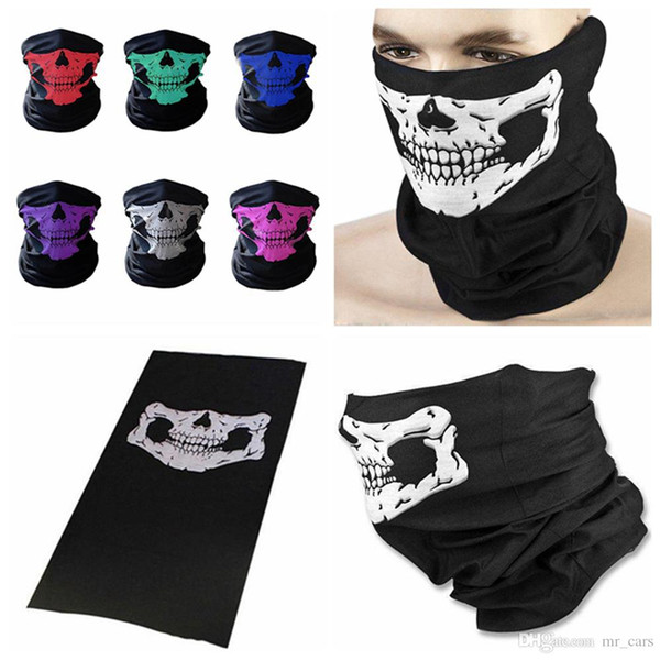 CAR-partment Winter 3D Skull Sport Mask Neck Warm Full Face Mask Windproof Dustproof Bicycle Cycling Mask Ski Snowboard Masks DDA275