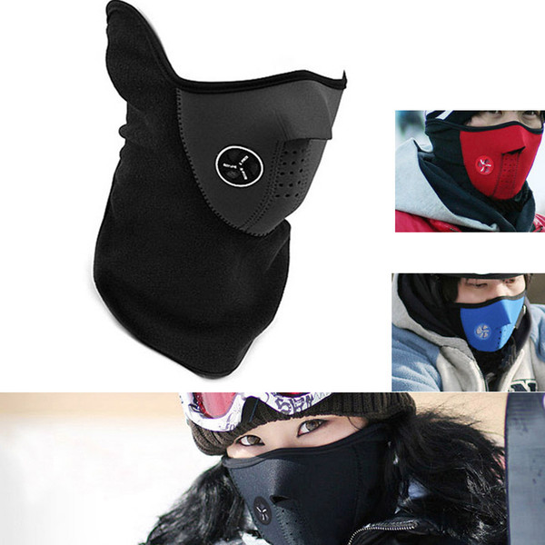 Riders wear wind - proof thermal masks