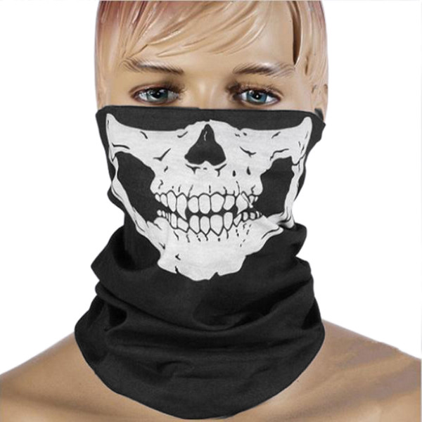 CAR-partment Winter 3D Skull Sport Mask Neck Warm Full Face Mask Windproof Dustproof Bicycle Cycling Mask Ski Snowboard Masks