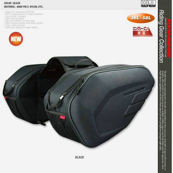 2022Promotion Sa212 Motorcycle Saddle Bag Bags Motorbike Side Helmet Ox Riding Travel Bags + Rain Cover One Pair