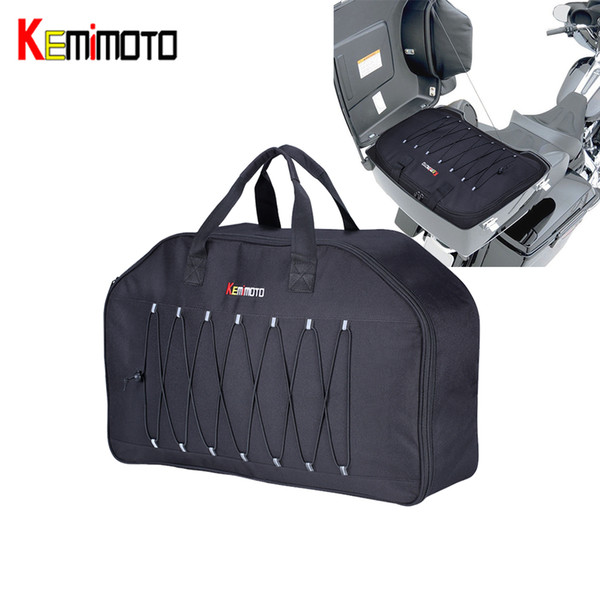 KEMiMOTO Tour Pack Organizer Travel Packs Luggage Bags Soft Liner Bag For Touring For Sportster Dyna Road Kings 1996-2013