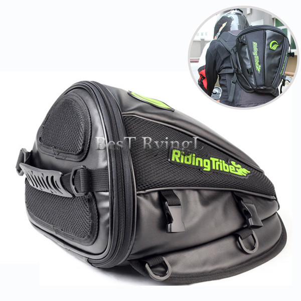 Motocross moto Motorcycle Rear Tail Bag Back Seat Bags Top Case Multifunction shoulder Stocked Rainproof Bag