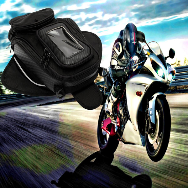 Universal Magnetic Motorcycle Motorbike Oil Fuel Tank Bag Black 35x18x13cm