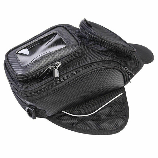 Motorcycle Tank Bag Oxford Cloth Multifunctional Riding Motorbike Magnetic Zipper Fashion Window Pockets With Strap Outdoor