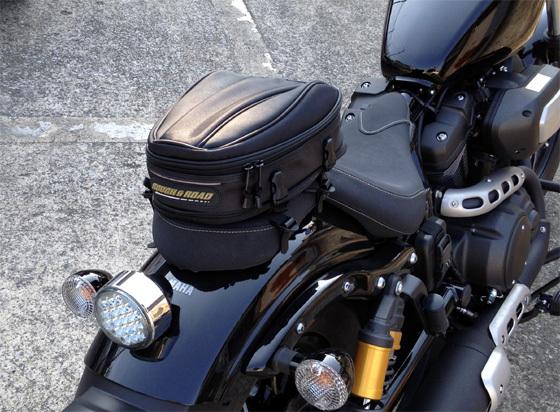 New Rough & Road motorcycle rear seat package black carbon fiber bag Compact tail bag